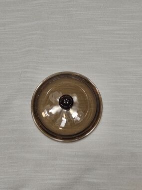 Vintage Pyrex Corning Ware Visions P-81-C Amber Replacement Glass Lid 6"